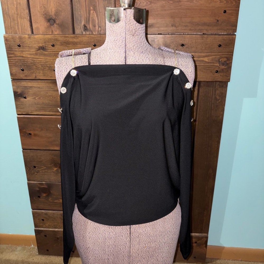 Marciano by Guess Elegant Black Off-Shoulder Top